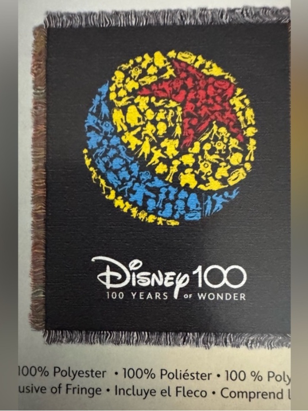 Disney 100 Years of With Certificate of Authenticity PIXAR Characters Pattern